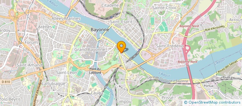 localisation de l'entreprise SCP CAZES  BIDART