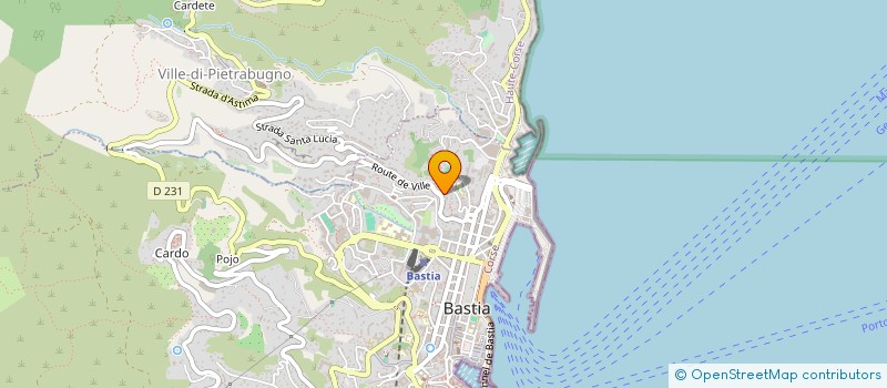 localisation de l'entreprise SCP CEDEGE à BASTIA