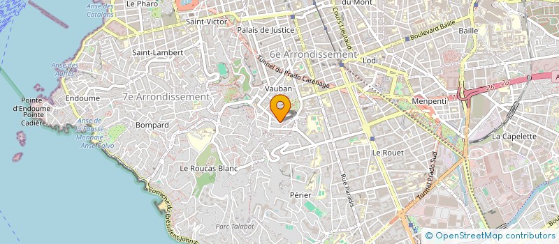localisation de l'entreprise SCP CHABOT - ASSANTE DI CUPILLO  MARSEILLE
