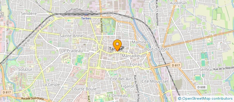 localisation de l'entreprise SCP CHAMBEYRON - BUENDIA  TARBES