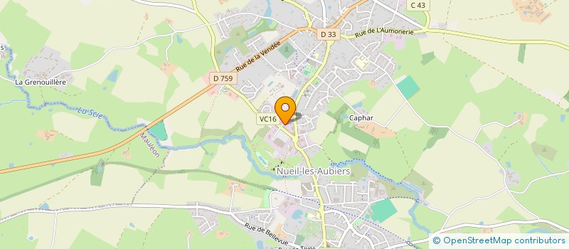 localisation de l'entreprise SCP CHARRUAUD & CHARRUAUD  NUEIL-LES-AUBIERS