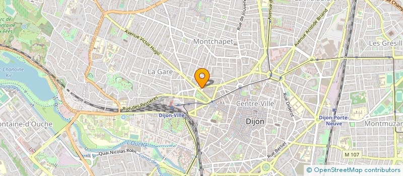 localisation de l'entreprise SCP CHAUMARD ET TOURAILLE à DIJON