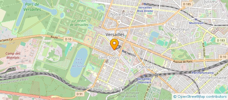 localisation de l'entreprise SCP CHAUSSELAT à VERSAILLES
