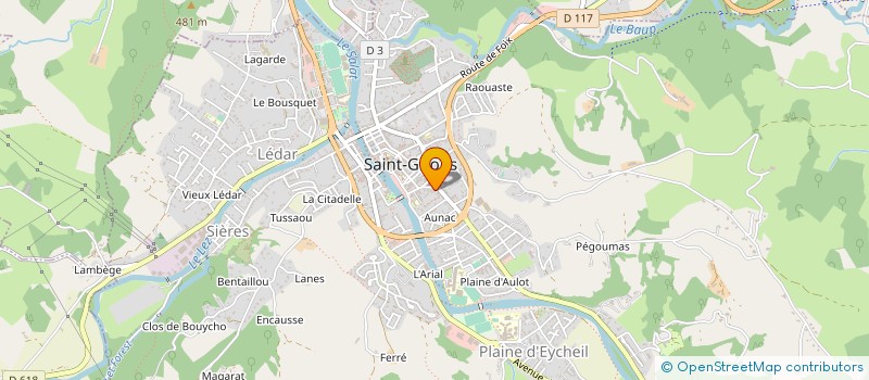 localisation de l'entreprise SCP CHIR.DENTIS. SERVAT M.ET SERVAT J.P. à SAINT-GIRONS