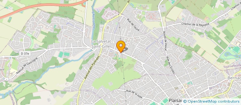 localisation de l'entreprise SCP CHRISTOPHE SAEZ ET MARC DUPERRIN  LA SALVETAT-SAINT-GILLES