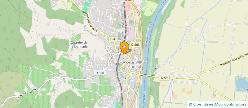 localisation de l'entreprise SCP CINDY COT ET AGNES VENTRE-AMADEI NOTAIRES  BOURG-SAINT-ANDEOL