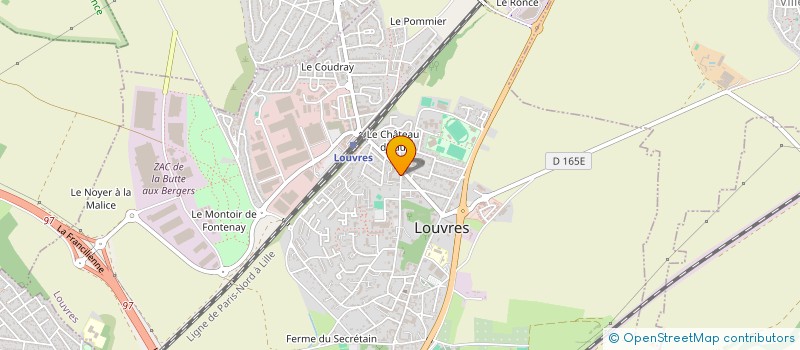 localisation de l'entreprise SCP CLAIRE BRANCHU & A S CHRISTIAENS à LOUVRES