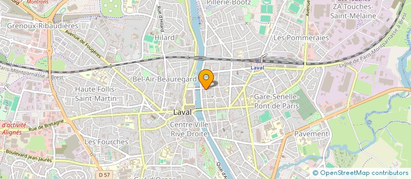 localisation de l'entreprise SCP CLAIRE ET MICHEL ELIZALDE à LAVAL
