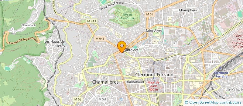 localisation de l'entreprise SCP CLAUDE SAVARY GEOFFREY JUAREZ  CLERMONT-FERRAND