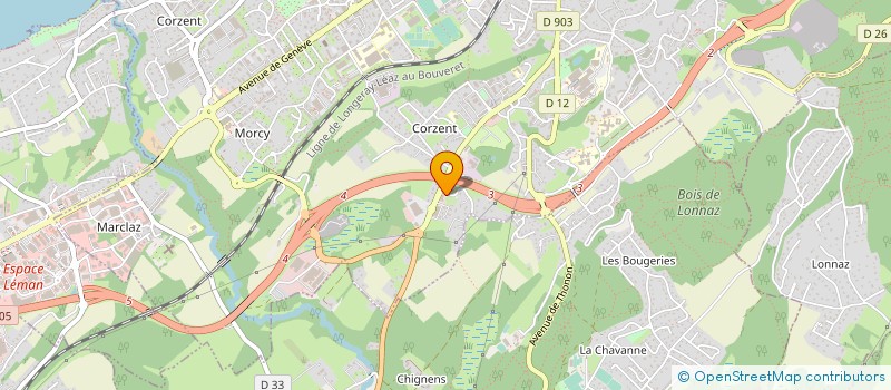 localisation de l'entreprise SCP CLINIQUE VETERINAIRE DE LA VERSOIE à THONON-LES-BAINS