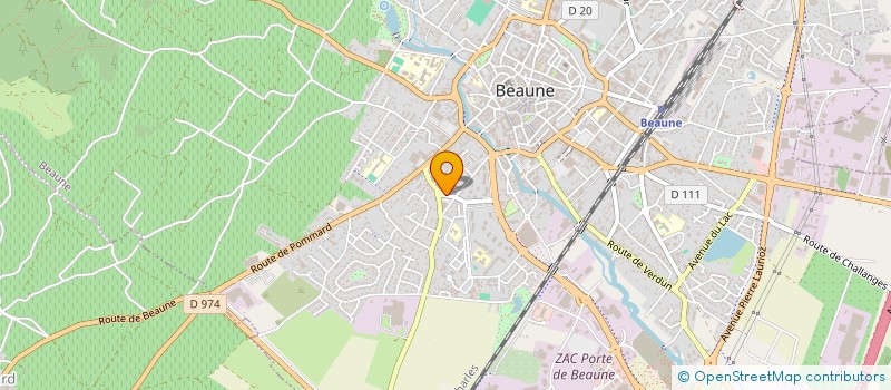 localisation de l'entreprise SCP CLINIQUE VETERINAIRE DES VIGNES à BEAUNE