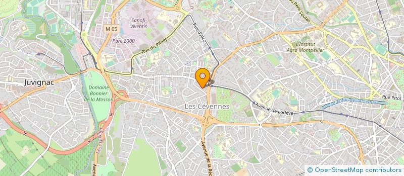 localisation de l'entreprise SCP COLLET-DIEULANGARD à MONTPELLIER