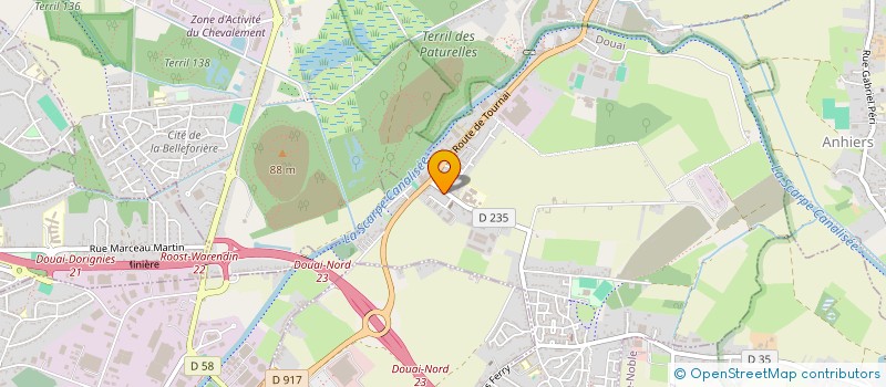 localisation de l'entreprise SCP CORNEZ & MEUNIEZ à DOUAI