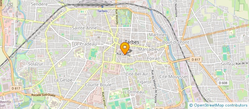 localisation de l'entreprise SCP COUDERC COSTA à TARBES