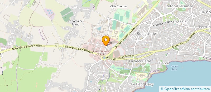 localisation de l'entreprise SCP COUEDELO BERNARD ET CAUDAL CLAUDE à SAINT-NAZAIRE