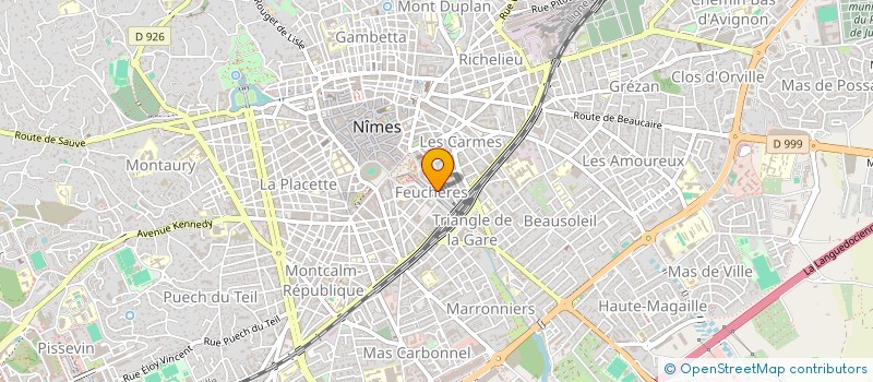 localisation de l'entreprise SCP COULOMB - DIVISIA - CHIARINI  NIMES