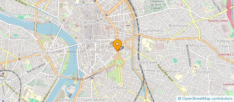 localisation de l'entreprise SCP COURDESSES FONTAN  TOULOUSE