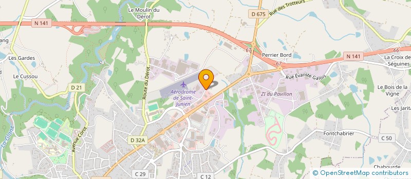 localisation de l'entreprise SCP COUTEREEL SCHOTT à SAINT-JUNIEN