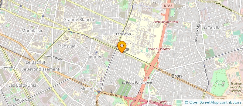 localisation de l'entreprise SCP COUTURIER-COLOMBANI-DELANOE à BRON