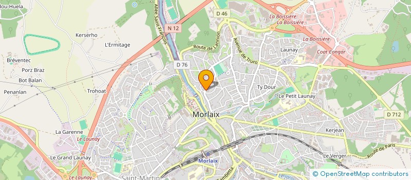 localisation de l'entreprise SCP D'ANESTHESISTES BAHNO BILLARD AUTRES à MORLAIX