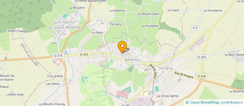 localisation de l'entreprise SCP D'ARCHITECTES JAUSSAUD-BEAUME à BELLEME