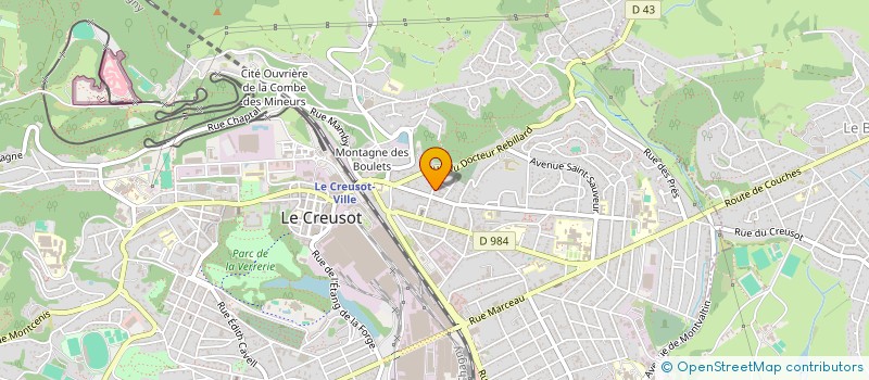 localisation de l'entreprise SCP D'AVOCAT LAURENT DELMAS  LE CREUSOT