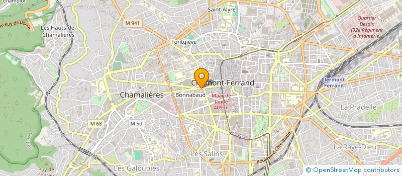 localisation de l'entreprise SCP D'AVOCATS BASSET ET ASSOCIES  CLERMONT-FERRAND