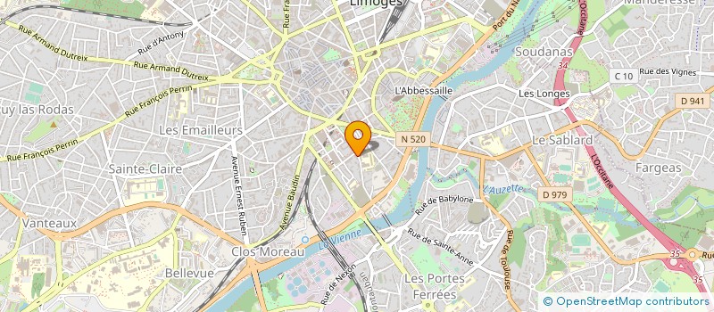 localisation de l'entreprise SCP D'AVOCATS DUPUY ET MARADEIX à LIMOGES