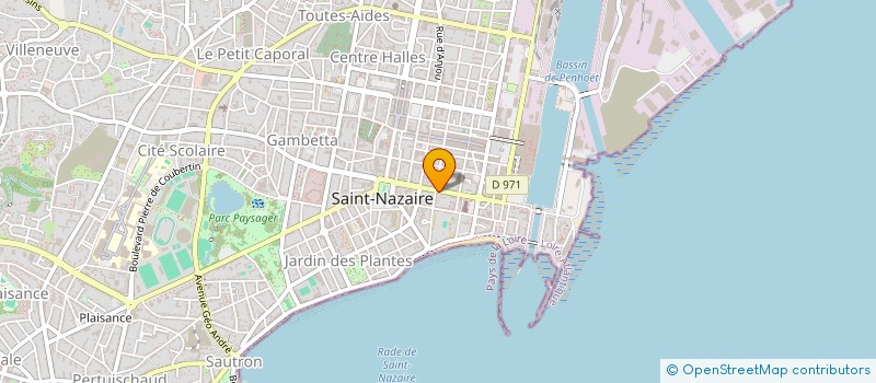 localisation de l'entreprise SCP D'AVOCATS GUYON & DAVID à SAINT-NAZAIRE