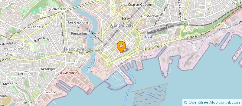 localisation de l'entreprise SCP D AVOCATS LABAT-NICOLAS à BREST
