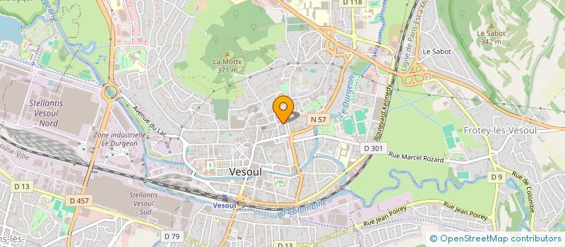 localisation de l'entreprise SCP D'AVOCATS LAVALLEE - PAGNOT  VESOUL