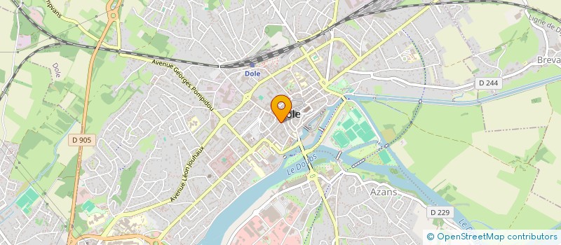 localisation de l'entreprise SCP D AVOCATS UZAN CATHELIN à DOLE