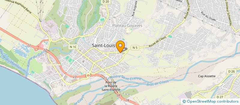 localisation de l'entreprise SCP D'INFIRMIER CATAYE-VIRAMALE à SAINT-LOUIS