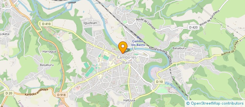 localisation de l'entreprise SCP D'INFIRMIERES BERRIER ET MASSON  CAMBO-LES-BAINS