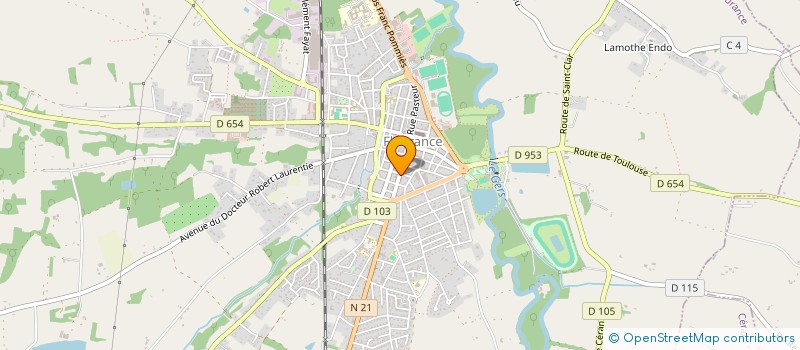 localisation de l'entreprise SCP D INFIRMIERES BRETEAU DESLANDRES  FLEURANCE