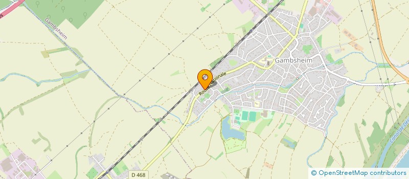 localisation de l'entreprise SCP D'INFIRMIERES CHARLIER  GAMBSHEIM