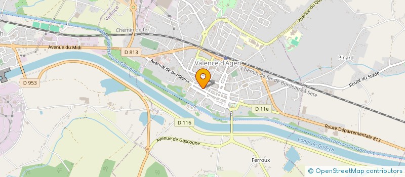 localisation de l'entreprise SCP D'INFIRMIERES CINATO - CHECCHIN - BERANGER  VALENCE