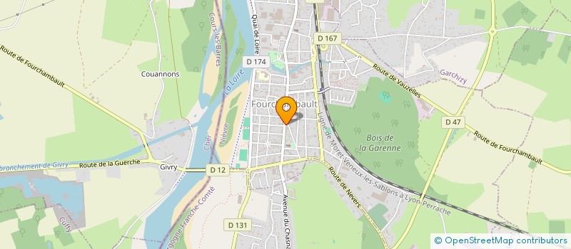 localisation de l'entreprise SCP D'INFIRMIERES GAMBETTA à FOURCHAMBAULT