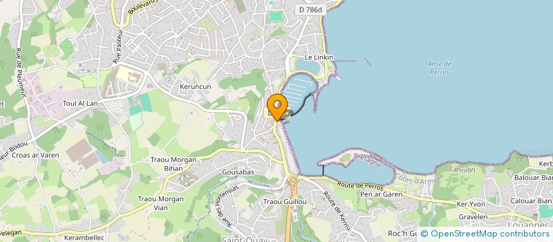 localisation de l'entreprise SCP D'INFIRMIERES GUILLOU-NOSREE  PERROS-GUIREC