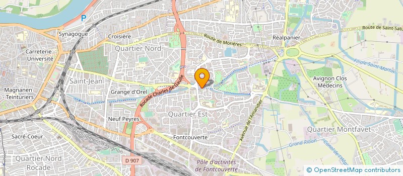 localisation de l'entreprise SCP D'INFIRMIERES LE JADE à AVIGNON