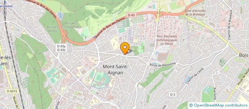 localisation de l'entreprise SCP D'INFIRMIERES LEFEBVRE PECQUET - DE SCHEPPER - JOUGUET  MONT-SAINT-AIGNAN