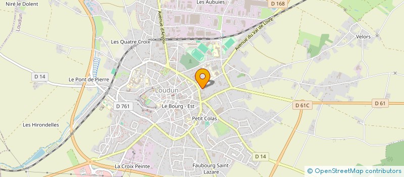 localisation de l'entreprise SCP D'INFIRMIERES ROBOAM-BERT-GIANSANTI-BILLARD  LOUDUN