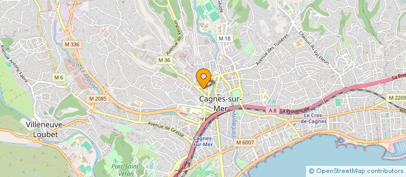 localisation de l'entreprise SCP D'INFIRMIERES SEEMANN/PAPPALARDO/DARGUACH - S.C.P. LA CROIX BLANCHE à CAGNES-SUR-MER