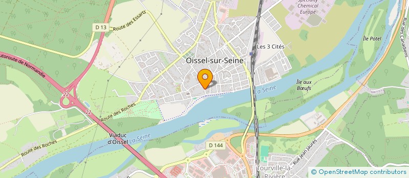 localisation de l'entreprise SCP D'INFIRMIERES SPLINGART NAUDOT  OISSEL