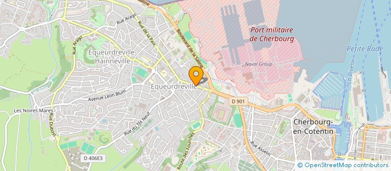 localisation de l'entreprise SCP D'INFIRMIERS BEAUMONT - LE GRAND  CHERBOURG-EN-COTENTIN