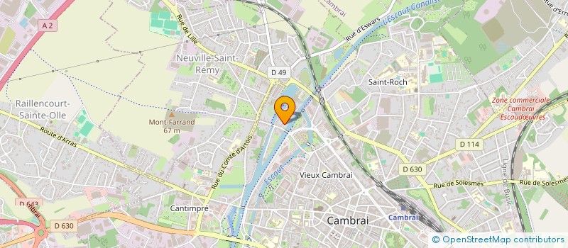 localisation de l'entreprise SCP D'INFIRMIERS BOURDET-DOISY  CAMBRAI