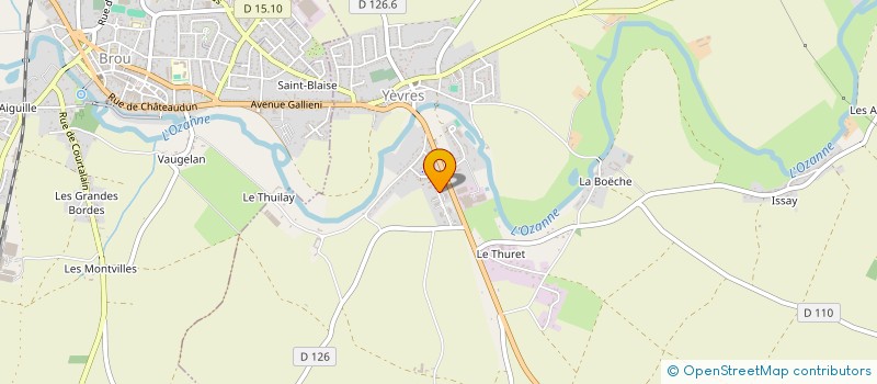 localisation de l'entreprise SCP D'INFIRMIERS CABINET DE L'OZANNE à YEVRES