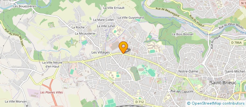 localisation de l'entreprise SCP D'INFIRMIERS CABINET INFIRMIER DES VILLAGES à SAINT-BRIEUC