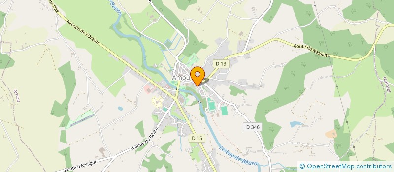 localisation de l'entreprise SCP D'INFIRMIERS D'AMOU à AMOU