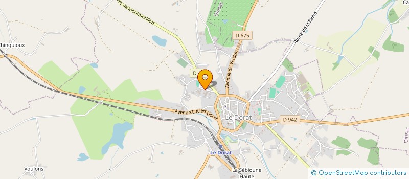 localisation de l'entreprise SCP D'INFIRMIERS DU DORAT à LE DORAT